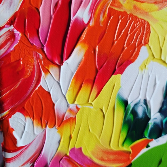 Original Diptych Abstract Acrylic Painting on Canvas, 9x12 - Picture 14 of 16